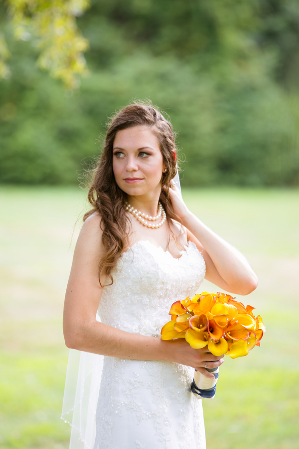 Blue & Yellow Fall Connecticut Wedding at The Farms Country Club